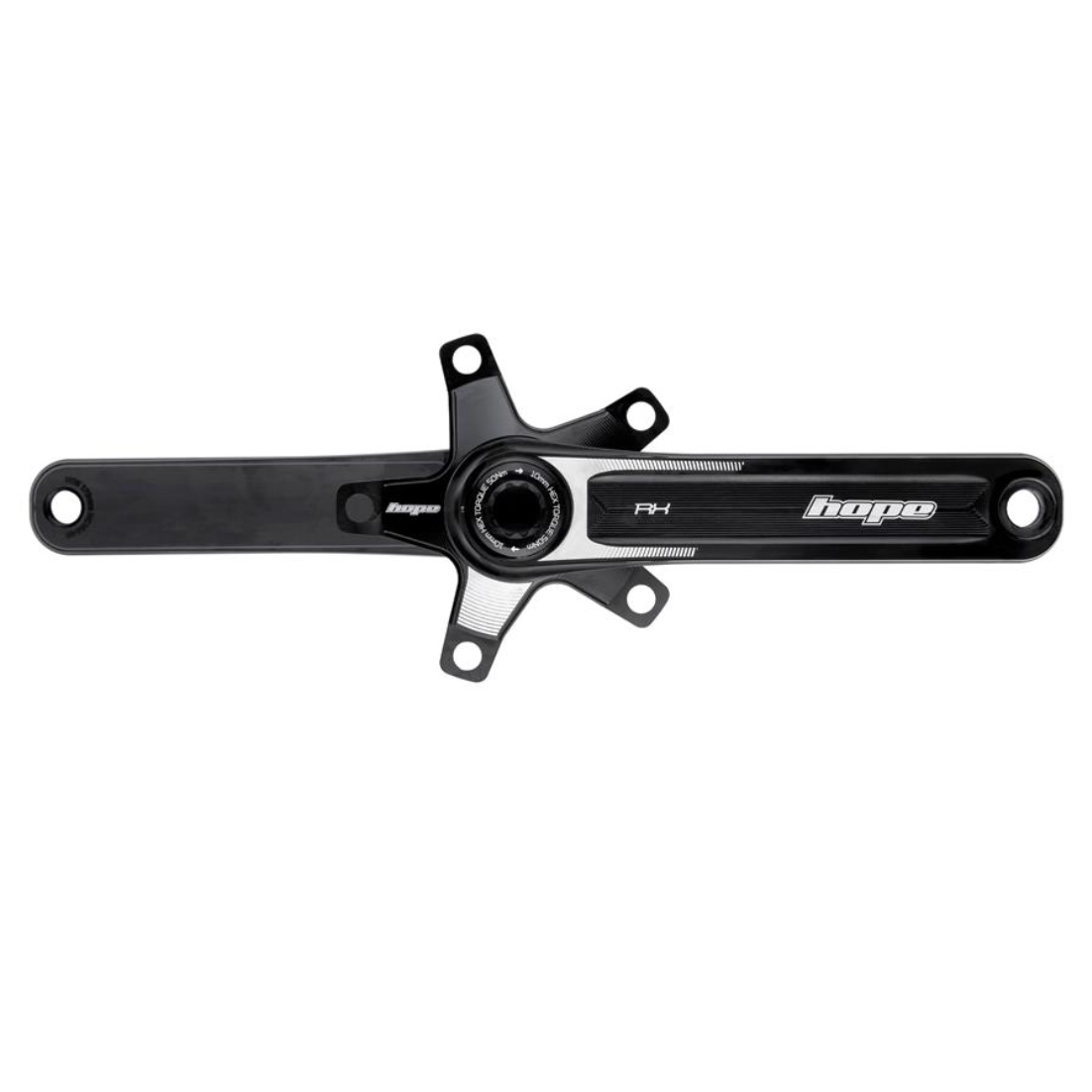 Hope RX Crankset No Spider, 172.5mm, Black 