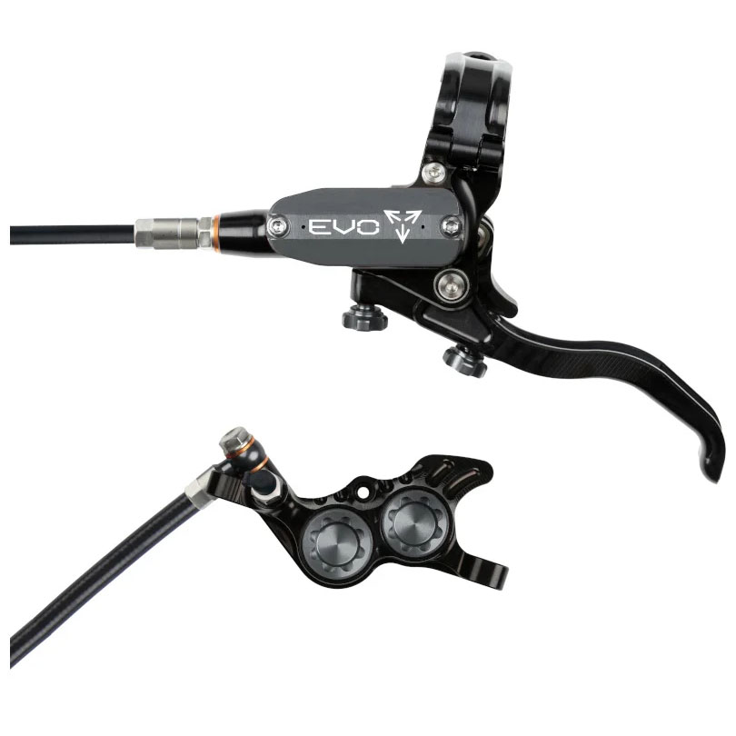 Hope Tech 4 Evo GR4 Disc Brake, Left/Front, 74mm, Blk/Smoke
