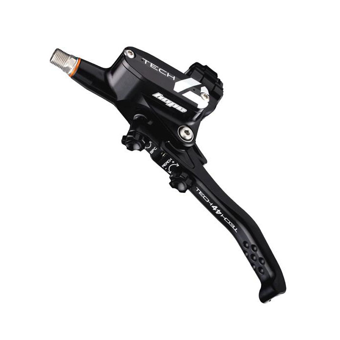 Hope Tech 4 V4 Disc Brake, Right/Rear, 74mm, Black