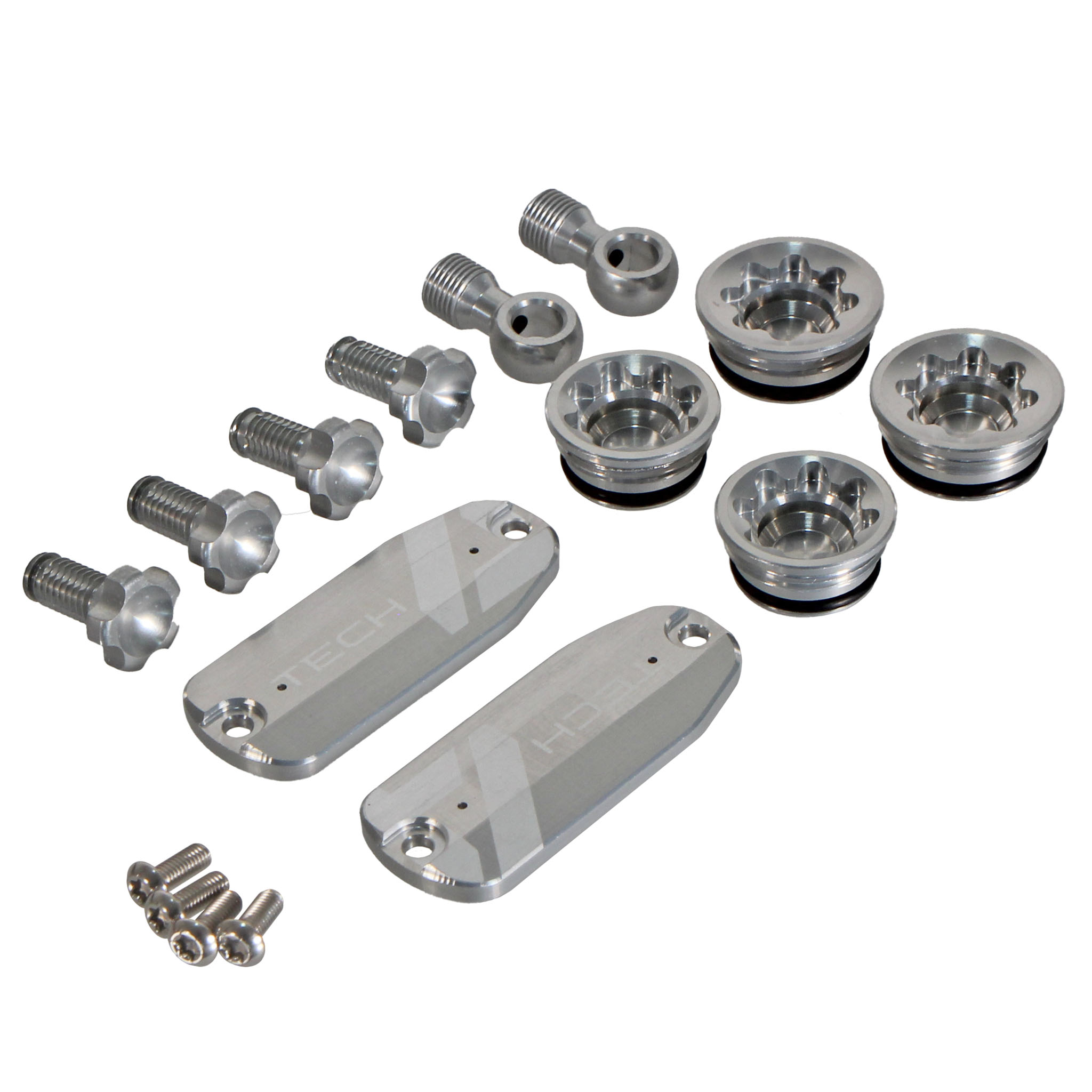 Hope Tech 4 V4 Custom Color Kit, Silver