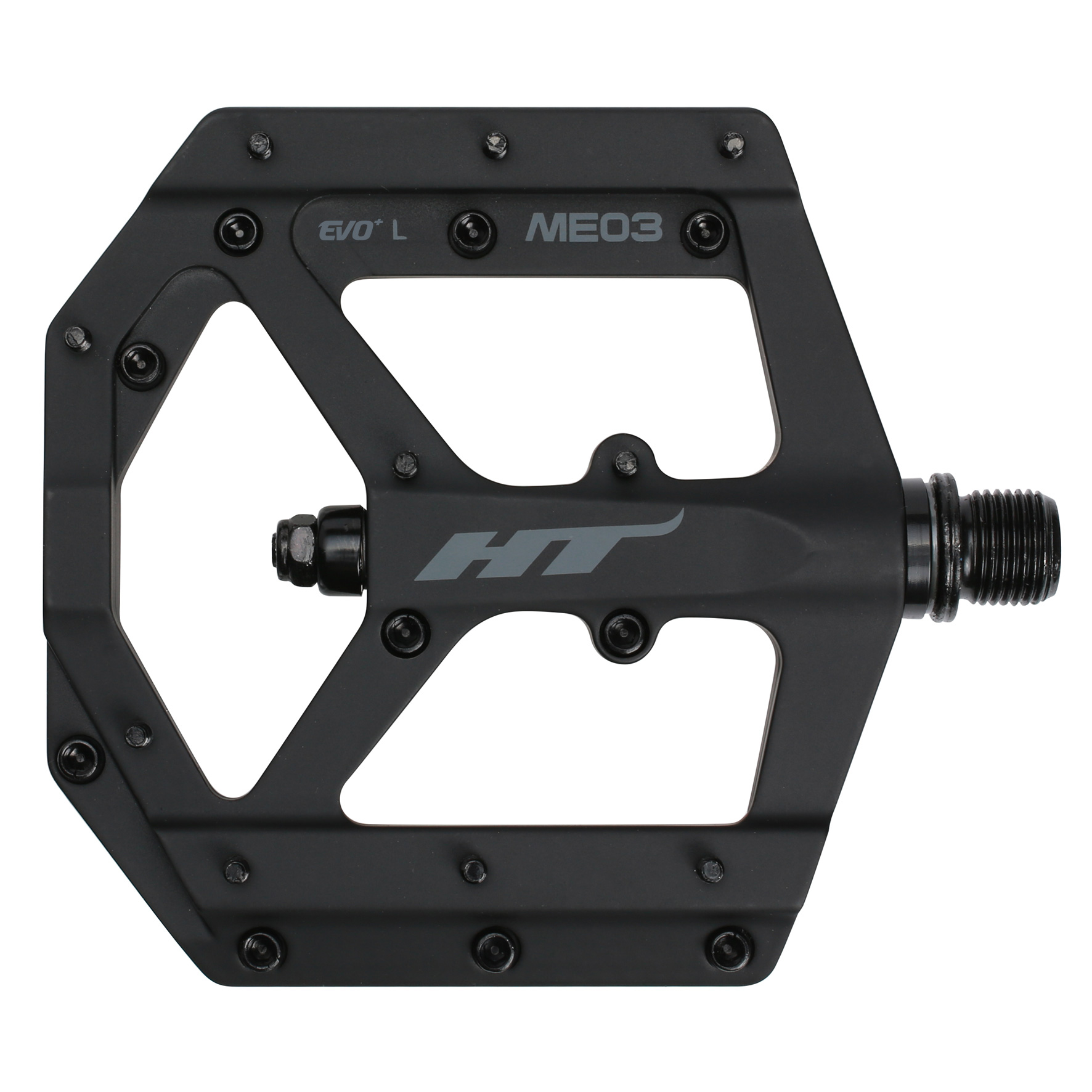 HT Pedals ME03 Evo+ Platform Pedals, CrMo Stealth Black