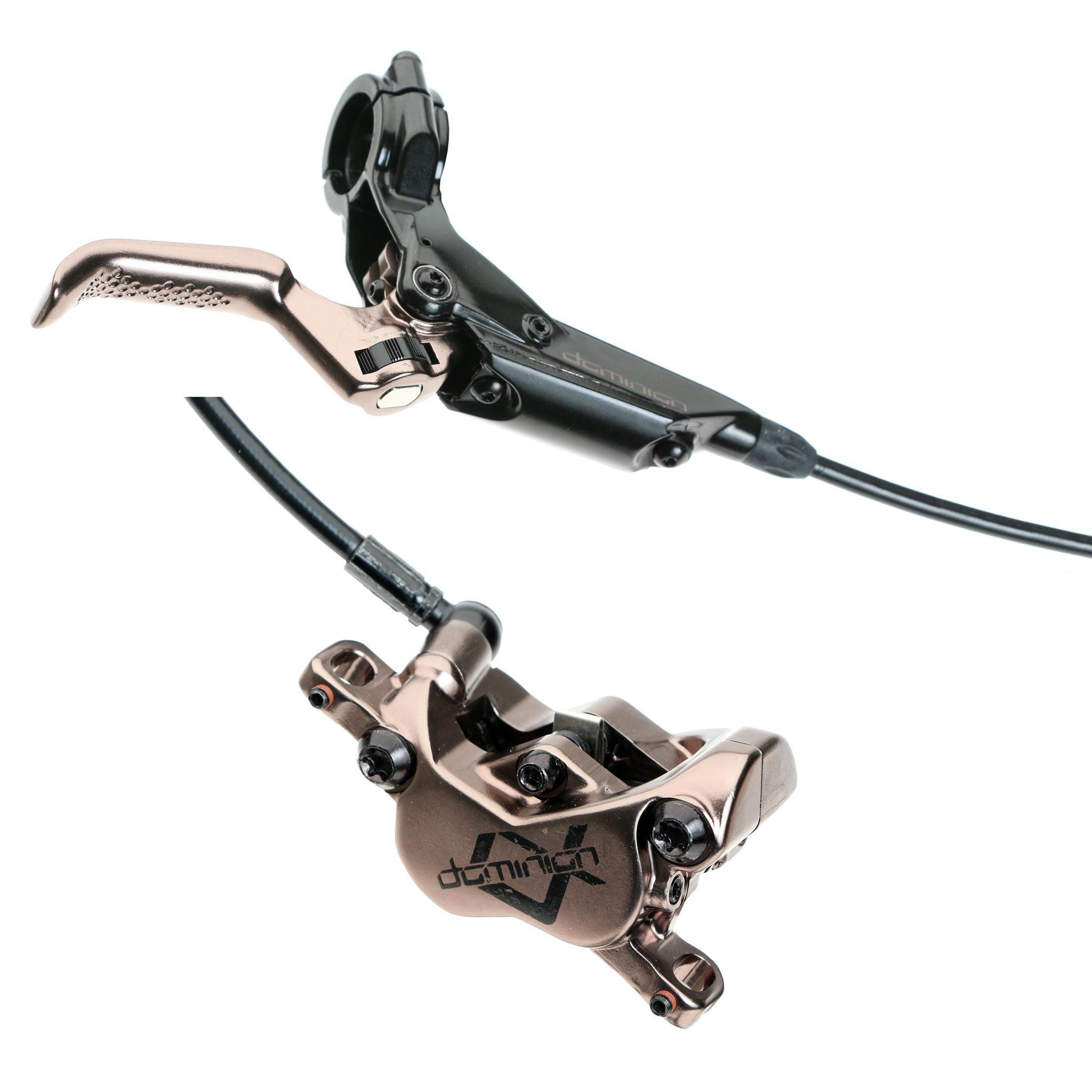 Hayes Brake Dominion A4 Disc Brake, Left/Front, Black/Bronze