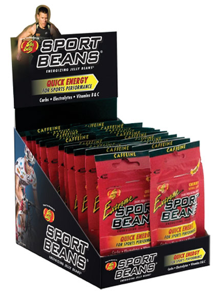 Sport Beans (Jelly Belly) Extreme Sport Beans, Cherry, 24/Count