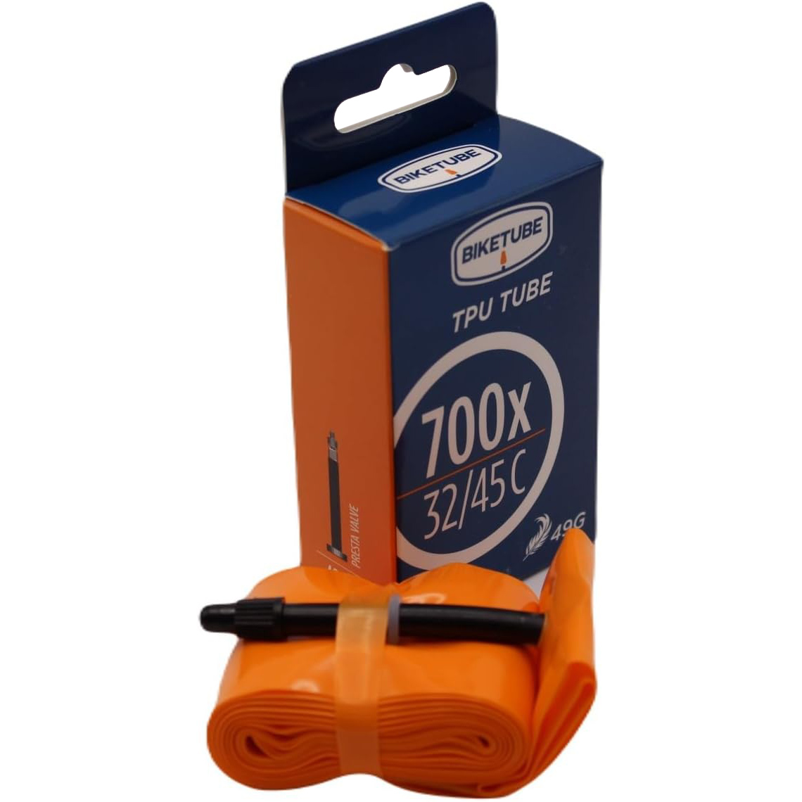 BikeTube Road TPU Tube, 700x32-45, PV 48mm