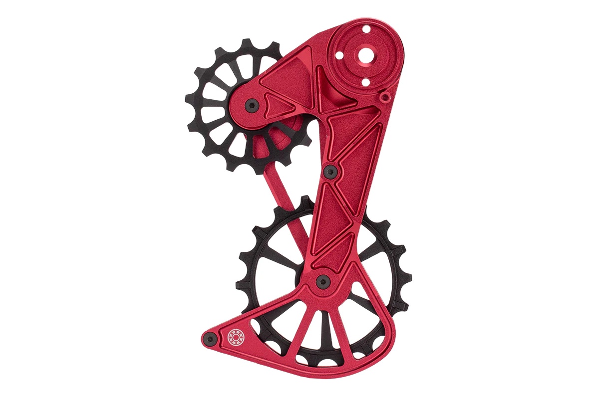 Kogel Bearings Kolossos Oversized Pulley Cage, Sram AXS Eagle Red