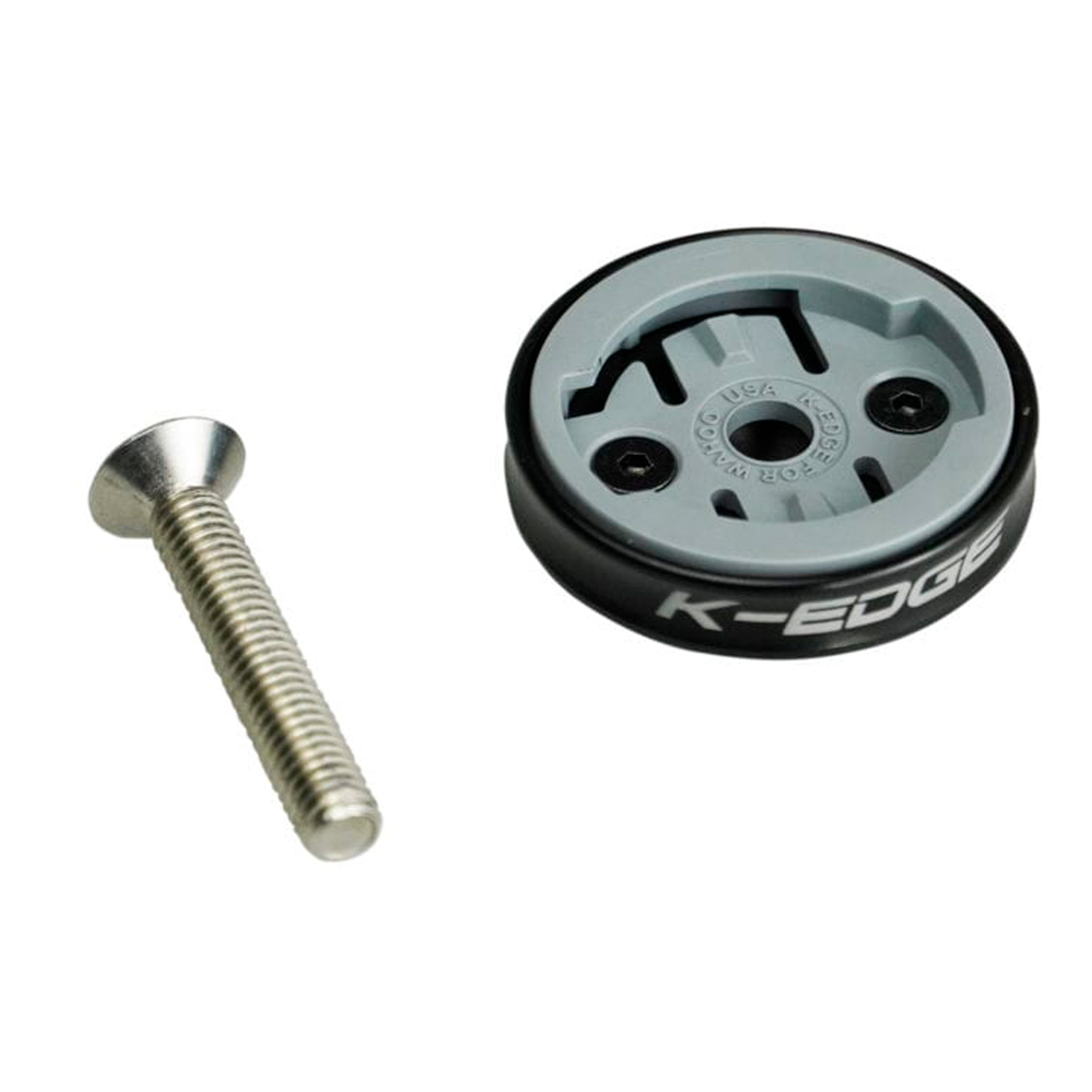 K-Edge Wahoo Gravity Cap Mount, Stem Cap, Black Anodized