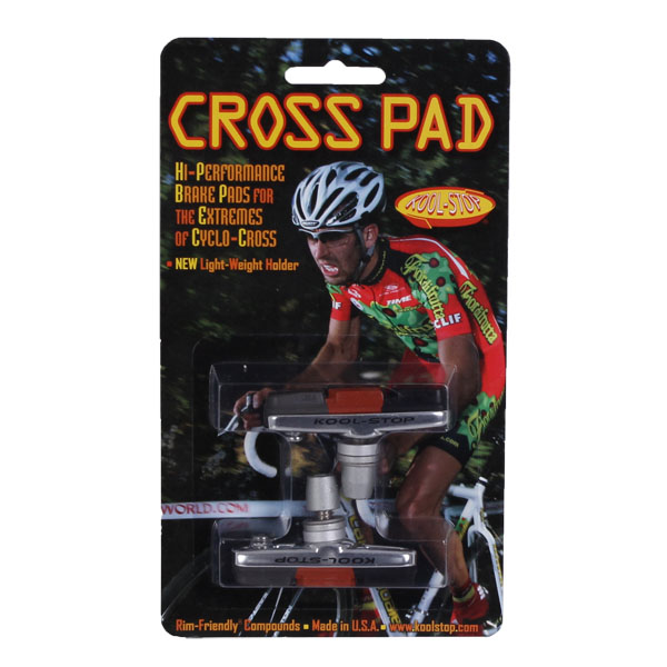 Kool Stop Cross Pads, Holder with Pads - Triple Pr