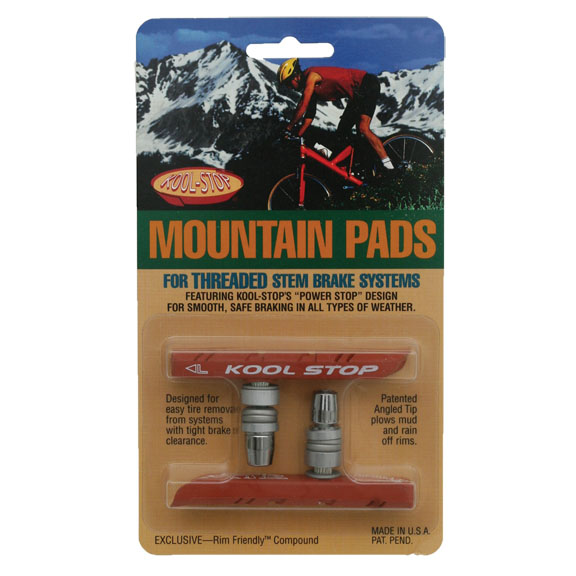Kool Stop Mountain Pads, Threaded - Salmon Pr