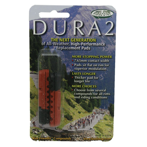 Kool Stop Dura 2 Road Cartridge Inserts, Dual Pr