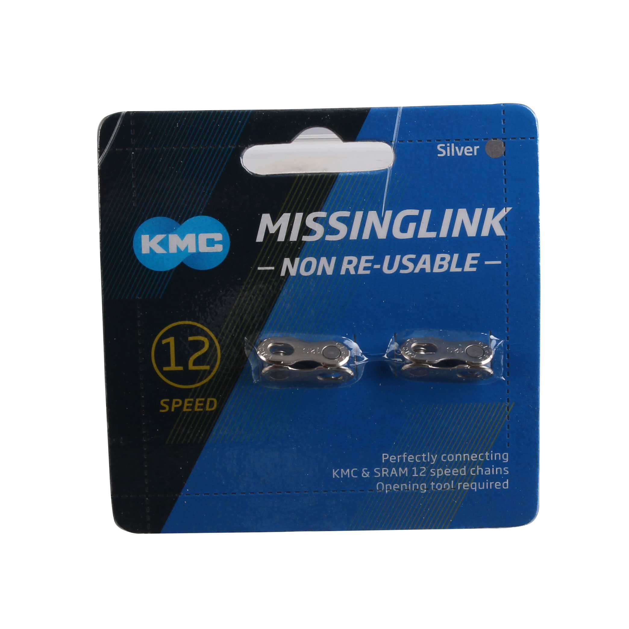 KMC MissingLink-12 Silver Connector, 2/Count