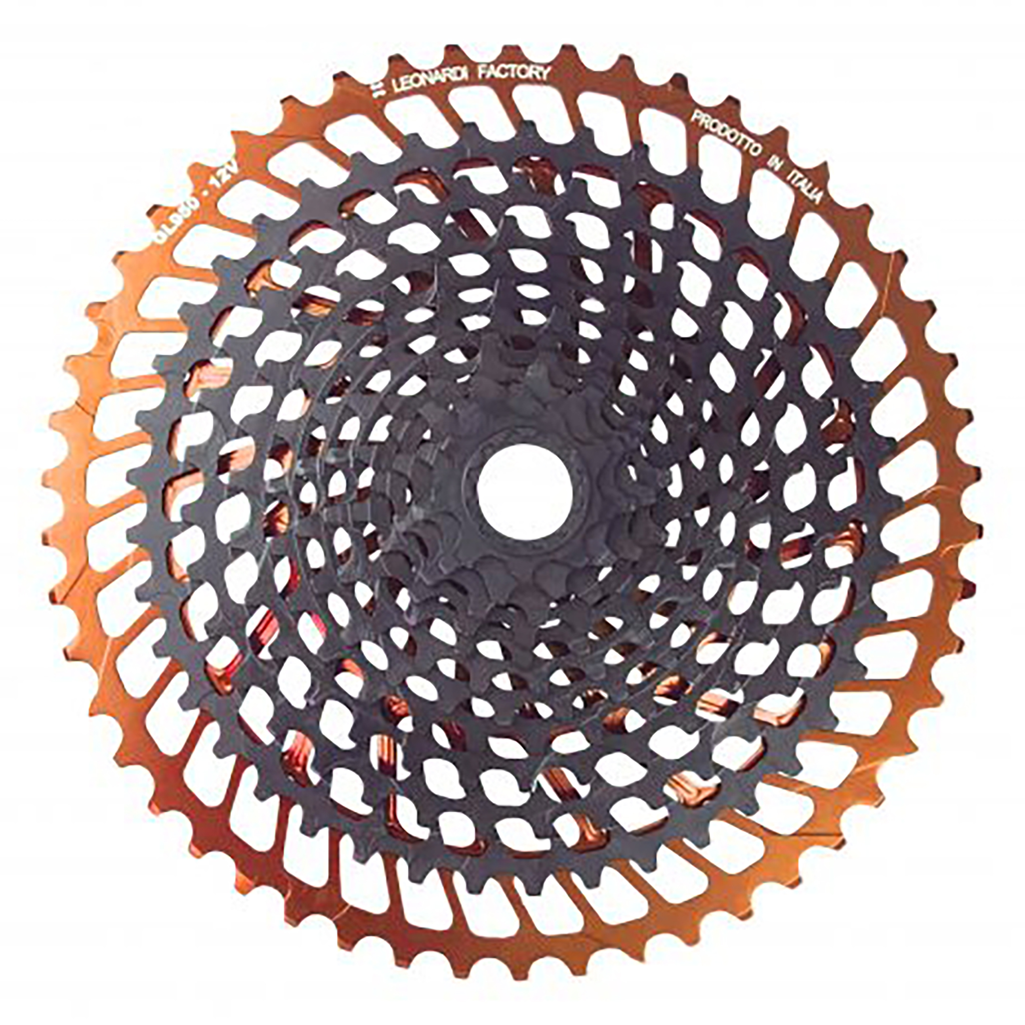 Leonardi General Lee 12sp Cassette, 9-50t - Black/Orange 