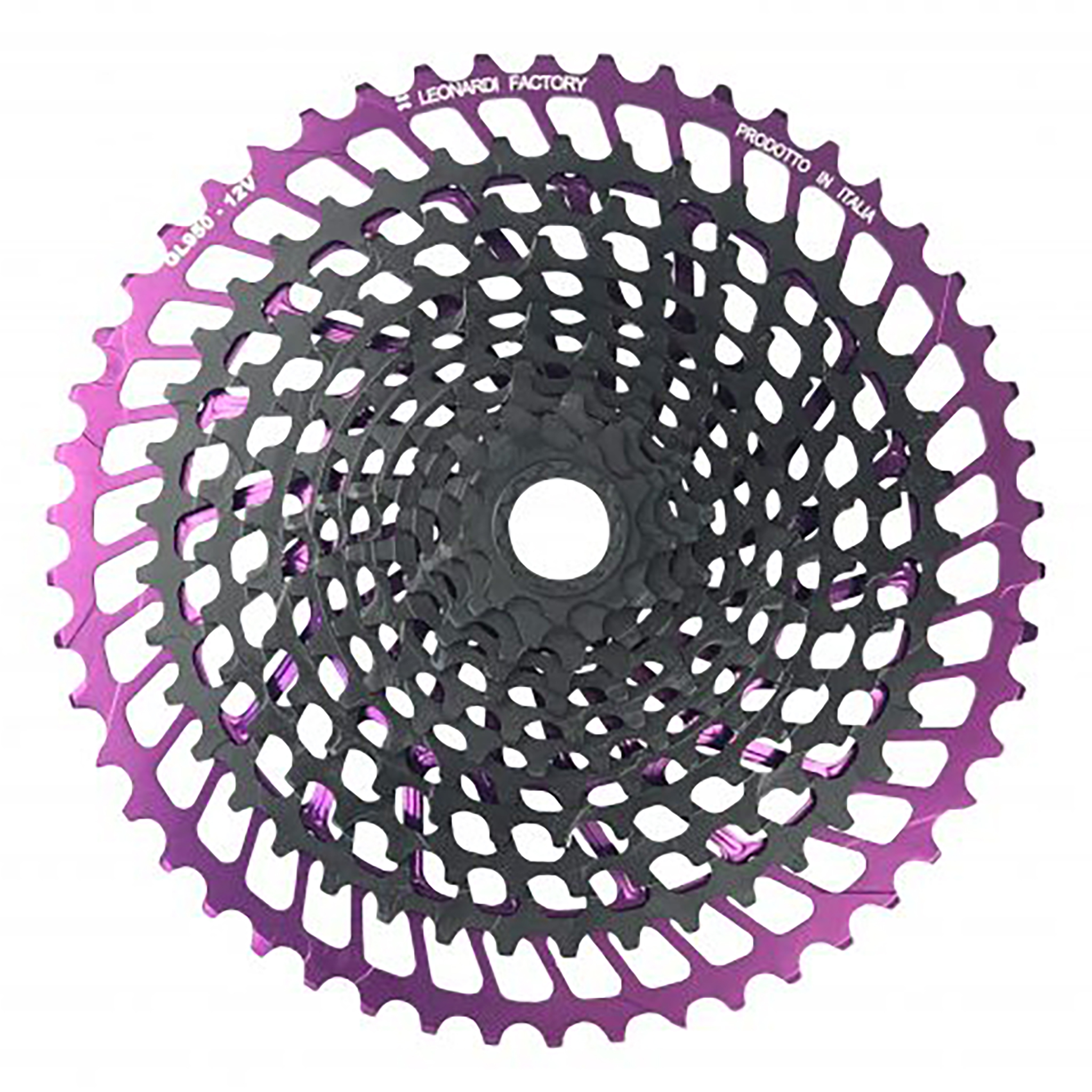 Leonardi General Lee 12sp Cassette, 9-50t - Black/Purple 