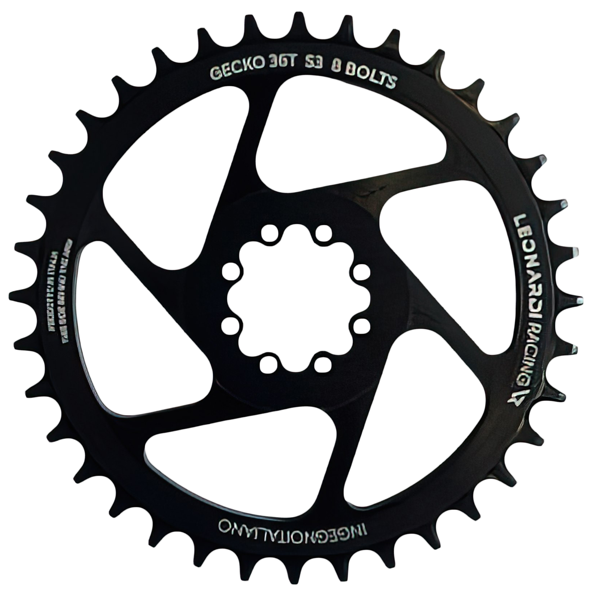 Leonardi S3 8-bolt Direct Mount Ring, 36T - Black