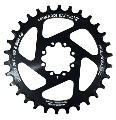 Leonardi S0 8-bolt Direct Mount Ring, 30T - Black