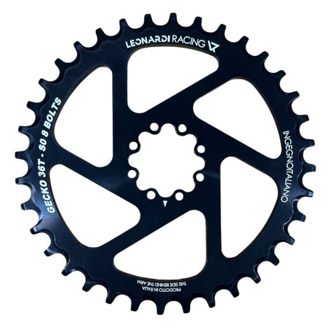 Leonardi S0 8-bolt Direct Mount Ring, 36T - Black