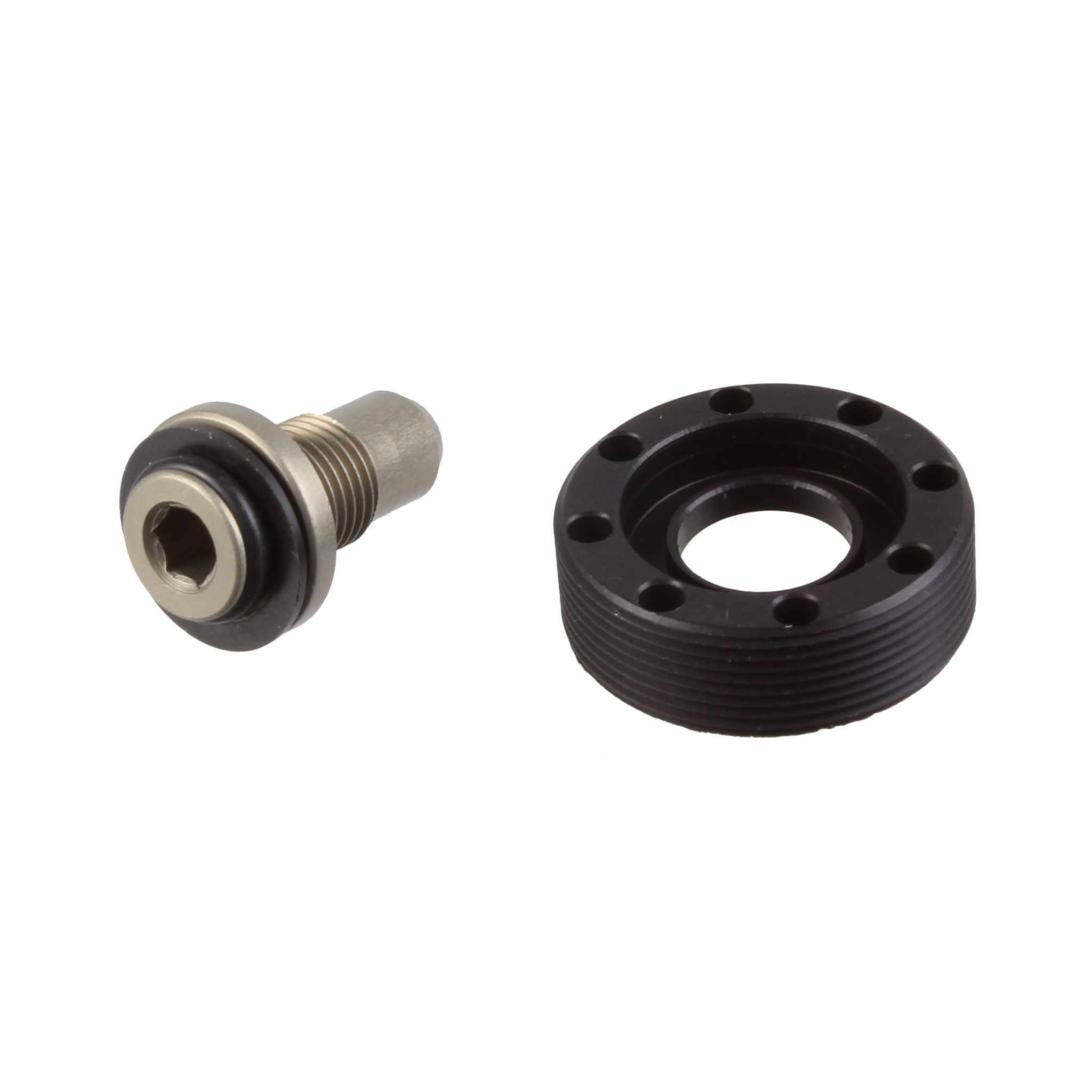 Leonardi Hub Cap and Bolt, Lefty Supermax Hub - Black 