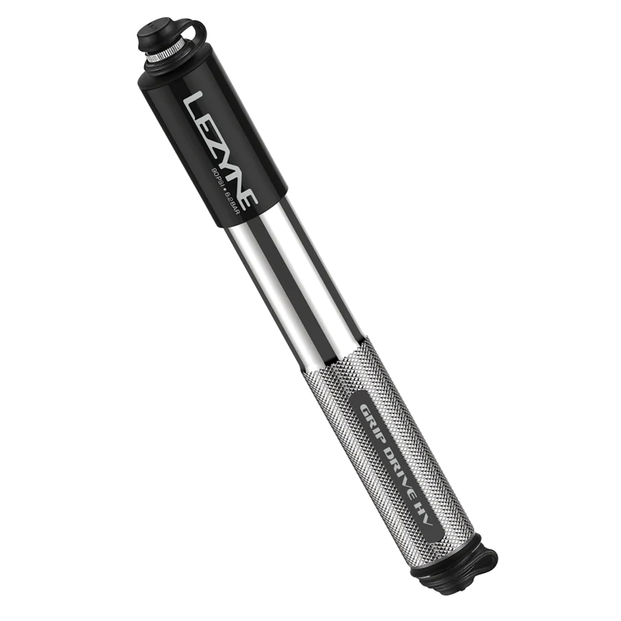 Lezyne Grip Drive HV Pump, Medium, Silver