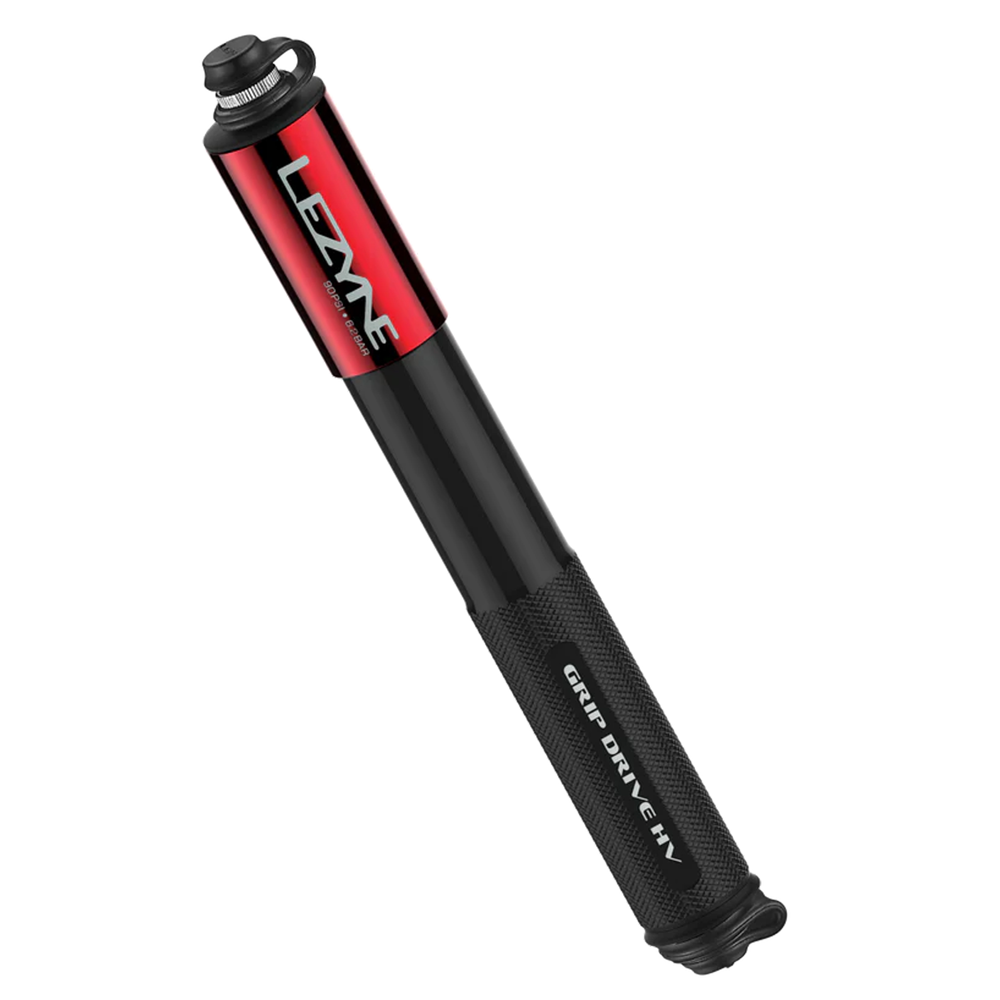 Lezyne Grip Drive HV Pump, Medium, Red