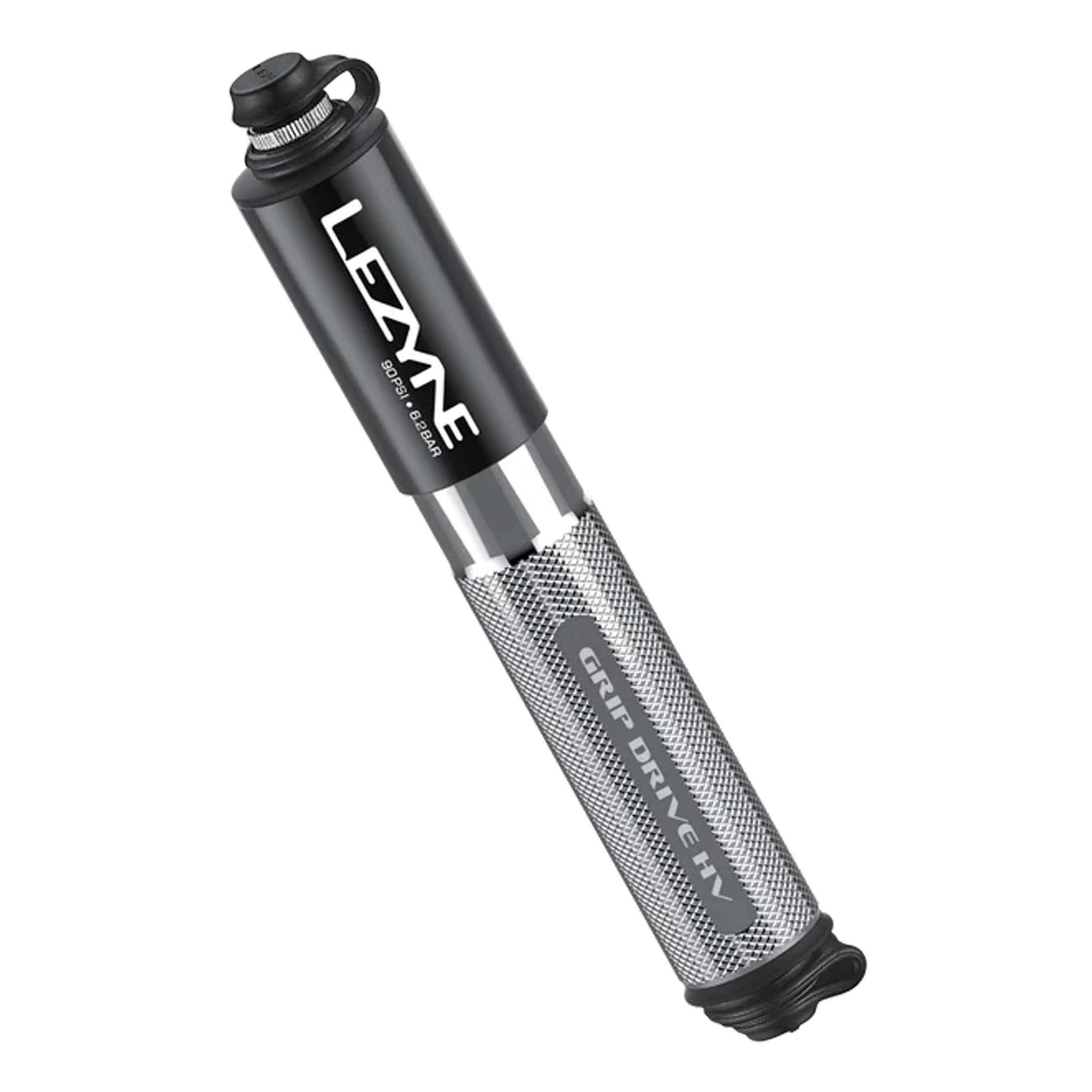 Lezyne Grip Drive HV Pump, Small, Silver