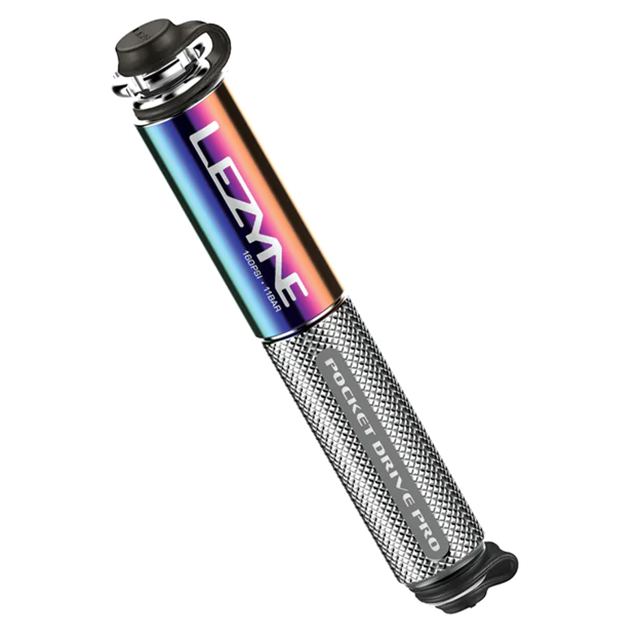 Lezyne Pocket Drive Pro Pump, Neo Metalic/Silver