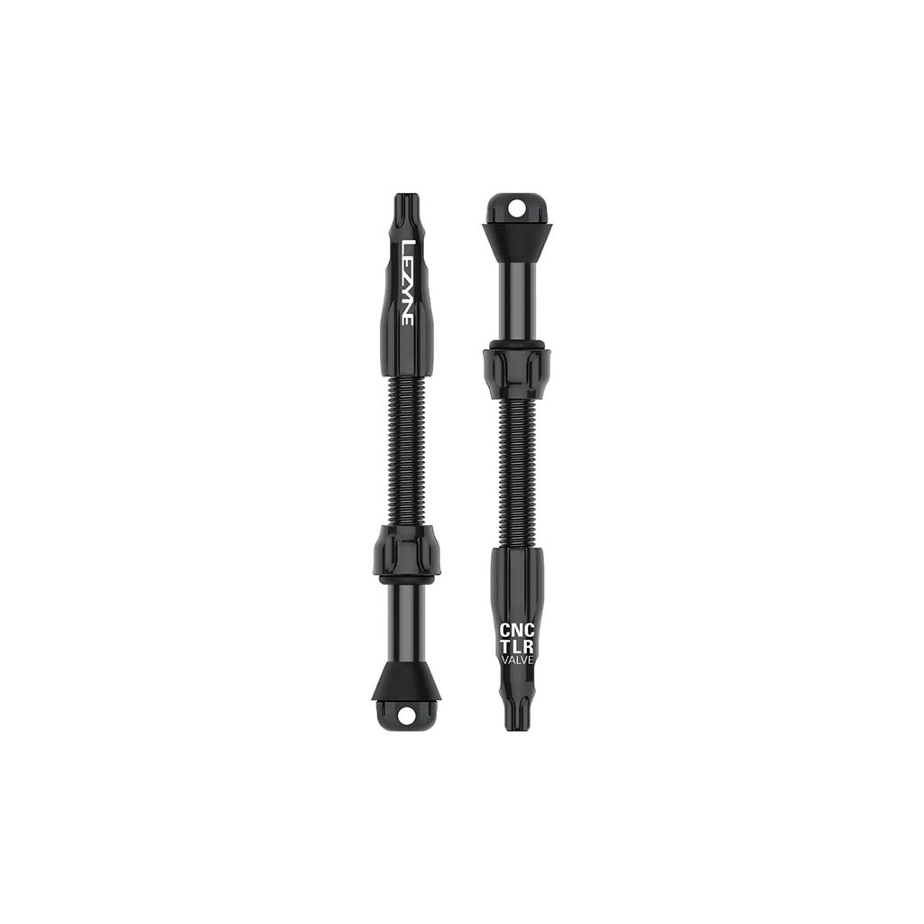 Lezyne CNC TLR Tubeless Valve Pro, 60mm, Black, Pair