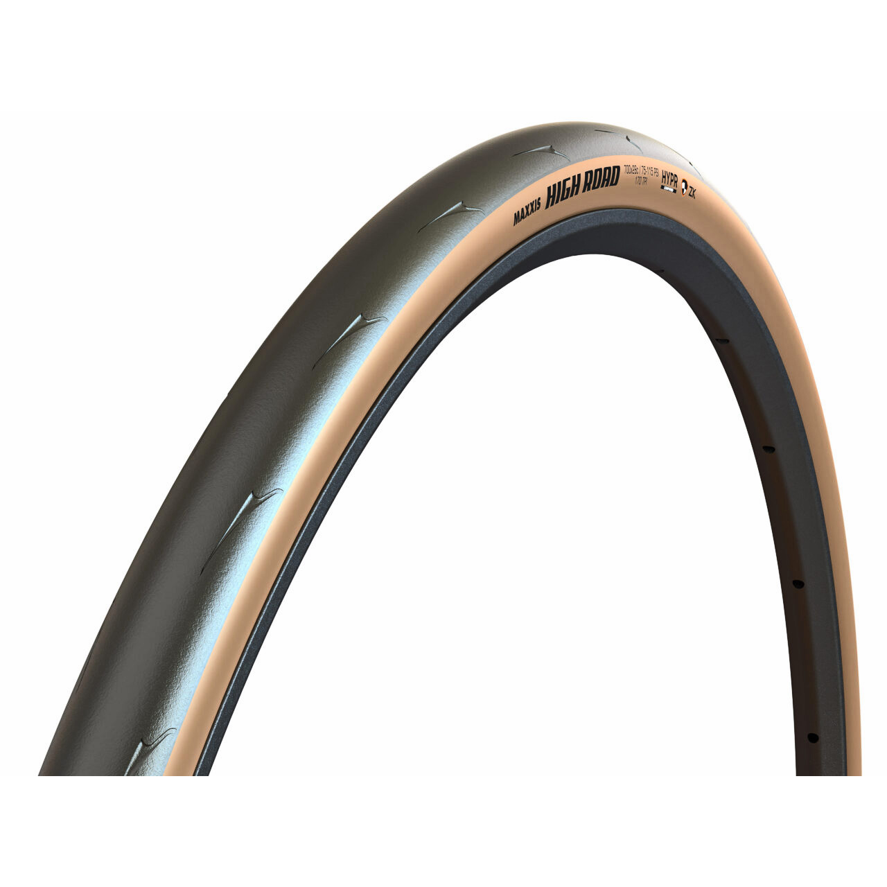 Maxxis High Road Tire, 700x25, TR, Tanwall 