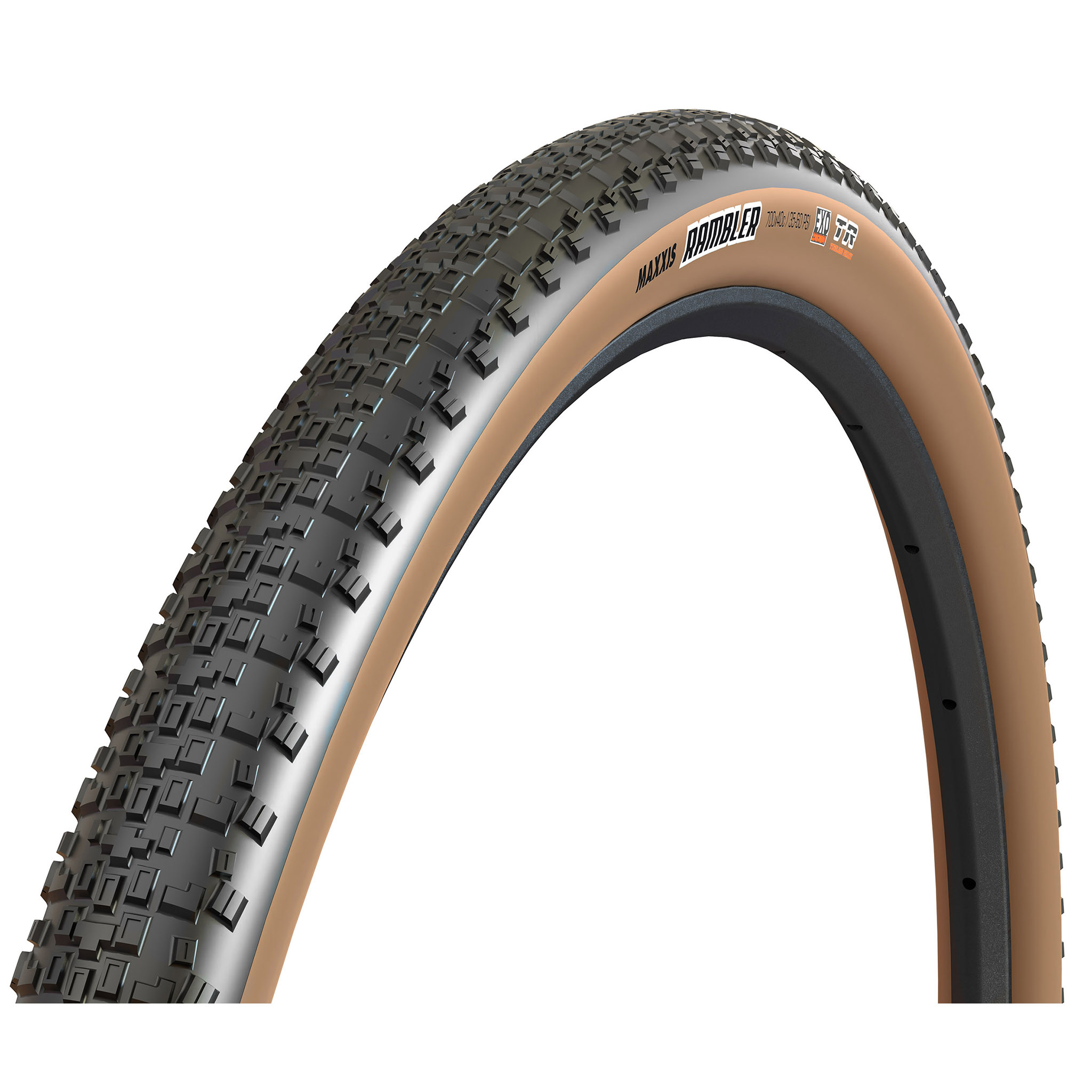 Maxxis Rambler Tire, 700x45,  EXO/TR, Black/Tanwall
