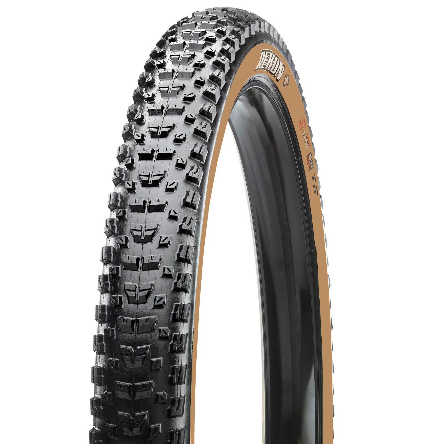 Maxxis Rekon+ Tire, 27.5x2.8", 3CT/EXO/TR, Dark Tanwall