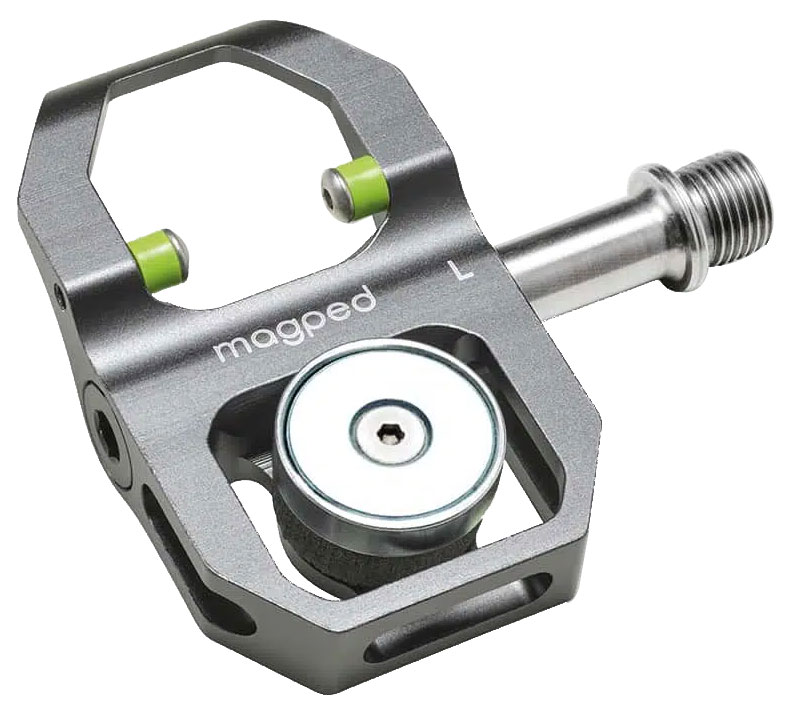 Magped Road2 Magnetic Pedal, Carbon, Titanium, 200n, Gray