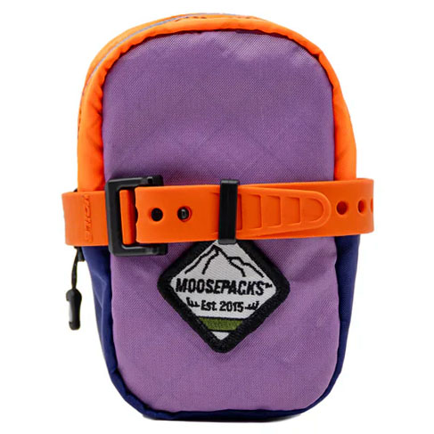 MoosePacks Seat Bag, 0.75L, Orange/Lilac/Purple
