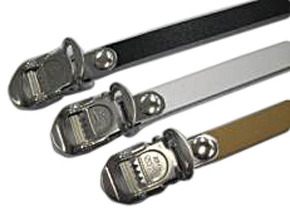 MKS Fit Alpha Spirits Single Toe Straps, Black, Pair
