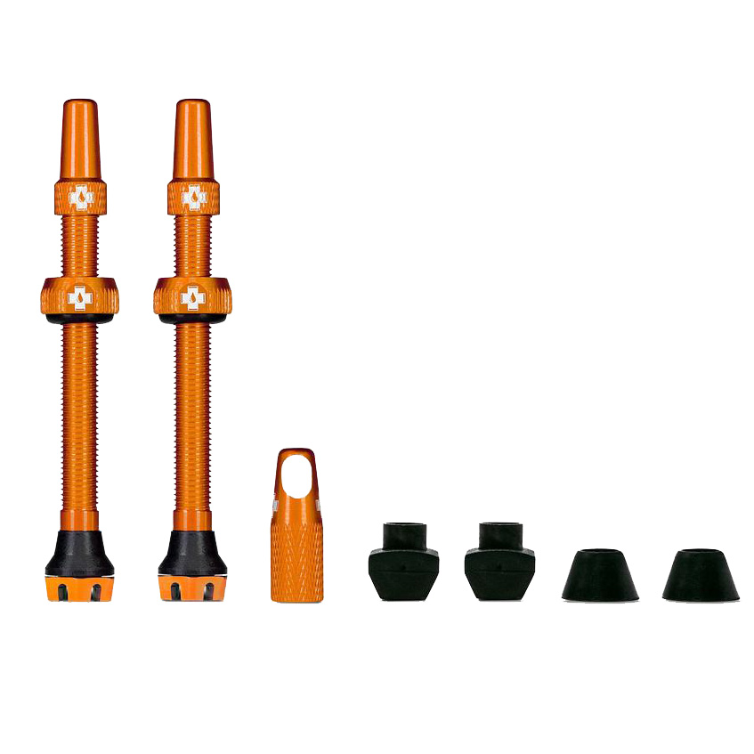Muc-Off Tubeless Valve, 60mm, Pair - Orange V2