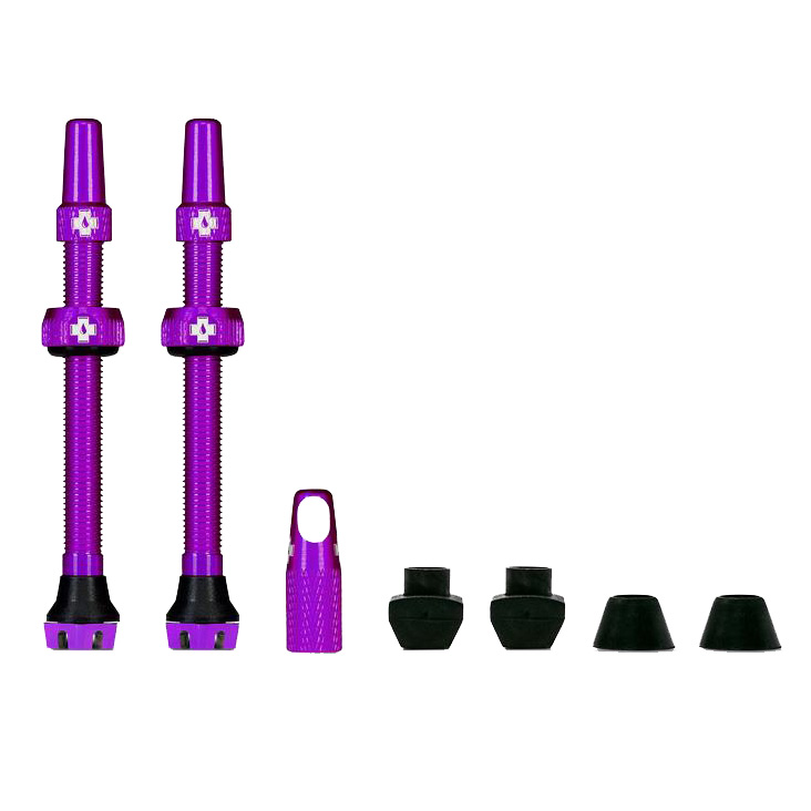 Muc-Off Tubeless Valve, 60mm, Pair - Purple V2