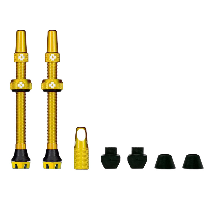 Muc-Off Tubeless Valve, 60mm, Pair - Gold V2