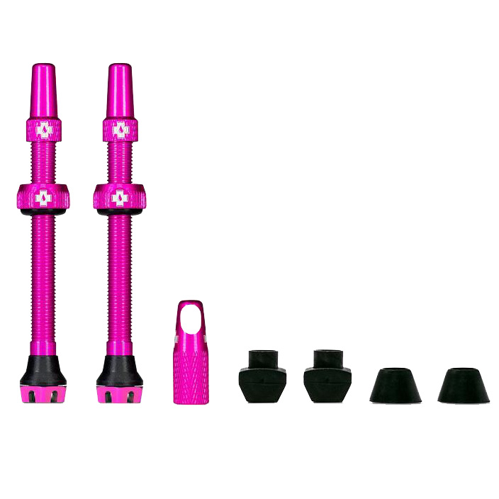 Muc-Off Tubeless Valve, 60mm, Pair - Pink V2