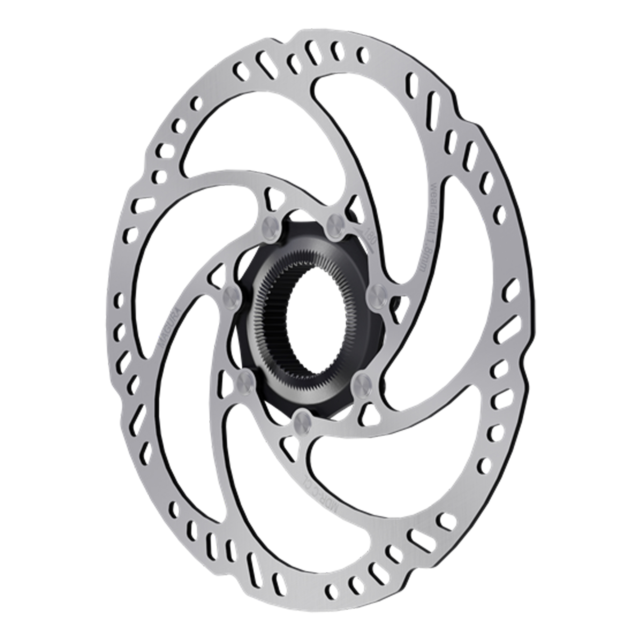 Magura 203mm Rotor, CL TA , 2.0mm, MDR-C, Black/Silver