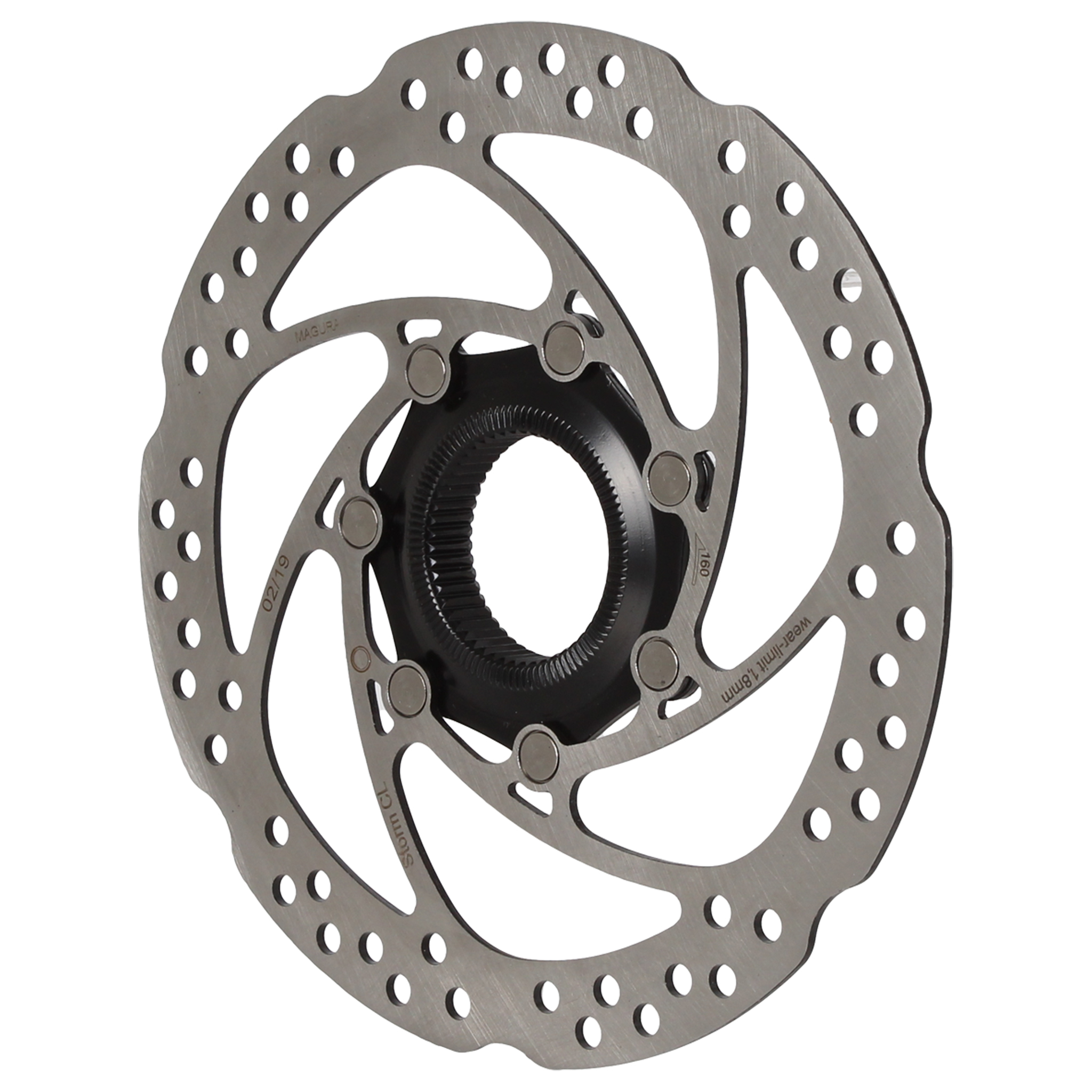 Magura 160mm Rotor, CL Q/R, 2.0mm, Storm CL, Black/Silver