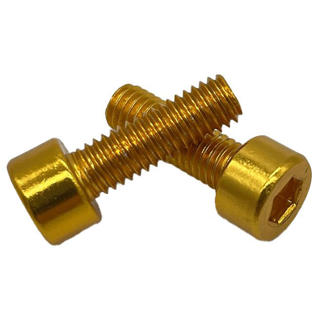 Miles Wide Anodized Cage Bolt, Gold