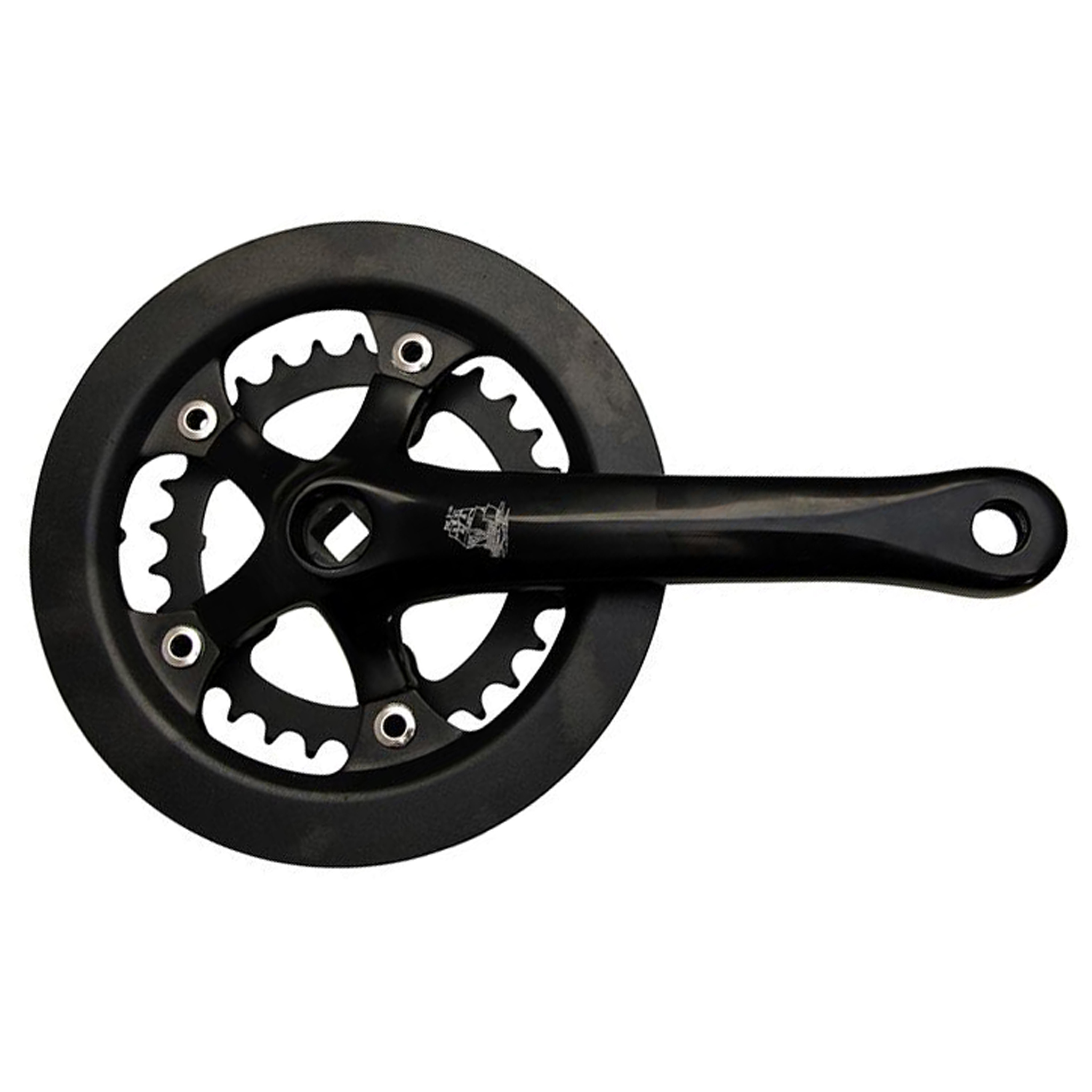New Albion Cycles SC Guard Crankset, 30/42/guard, 170mm - Black