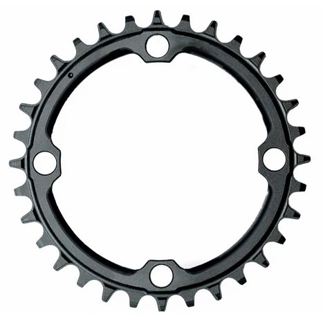 Ochain Chainring Base, 34t + Nuts, Black