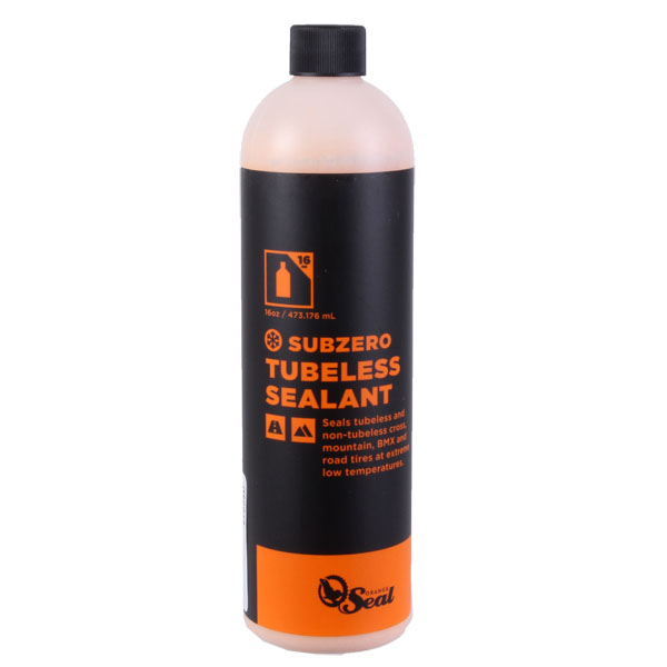 Orange Seal SubZero Tubeless Tire Sealant, 16oz Bottle, Refill