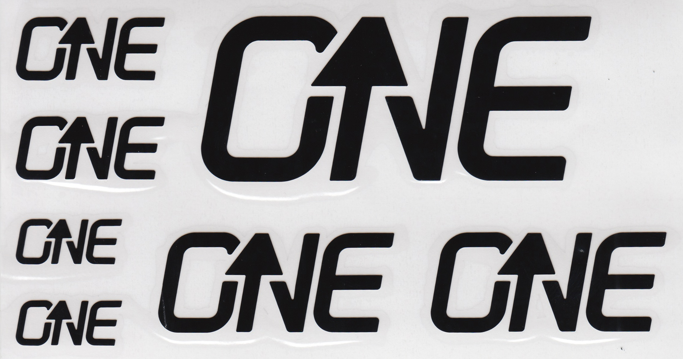 OneUp Components Riser Bar Decal Kit, Black
