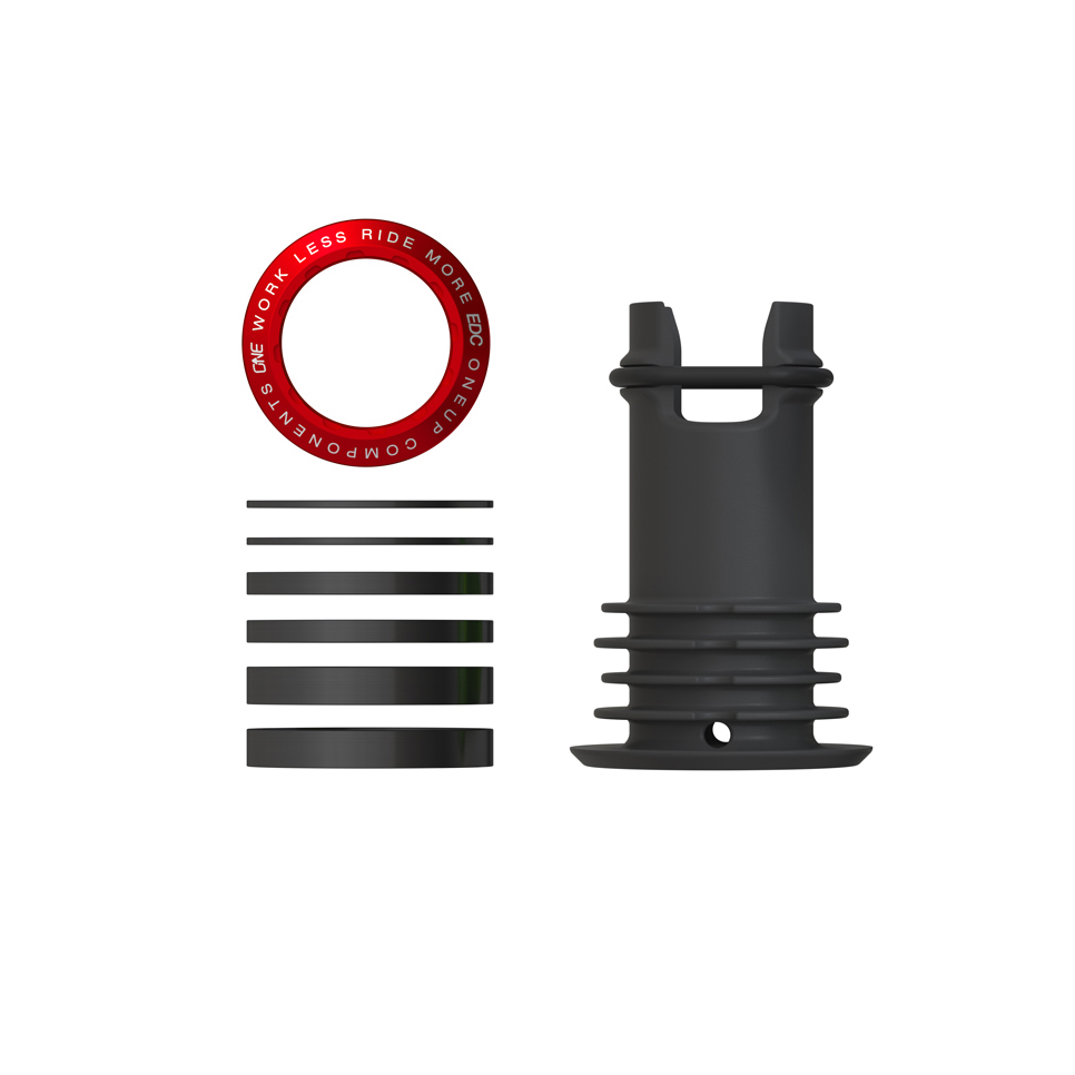 OneUp Components EDC Threaded Top Cap, Red
