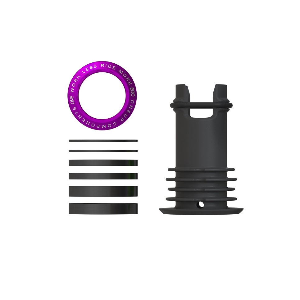 OneUp Components EDC Threaded Top Cap, Purple