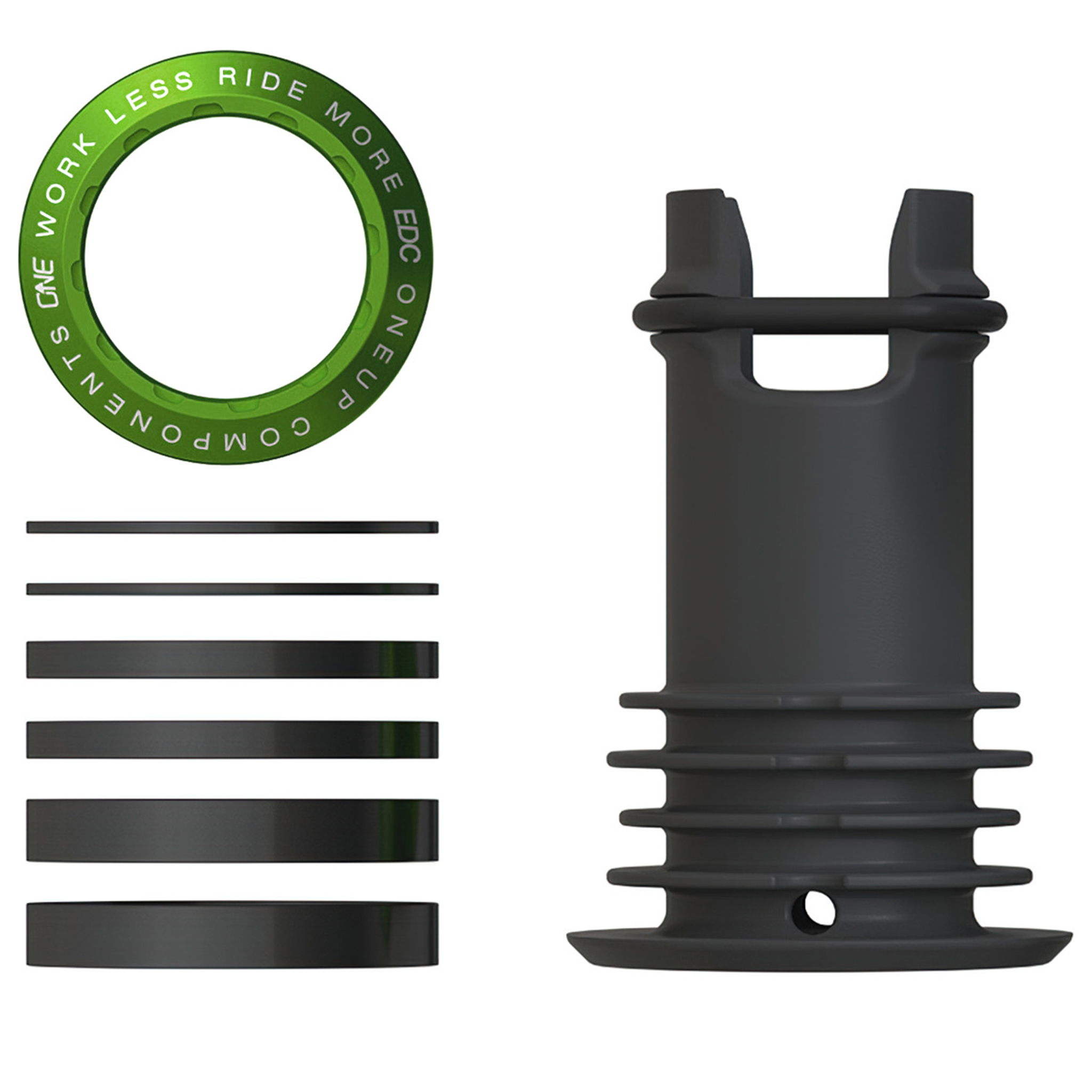 OneUp Components EDC Threaded Top Cap, Dark Green