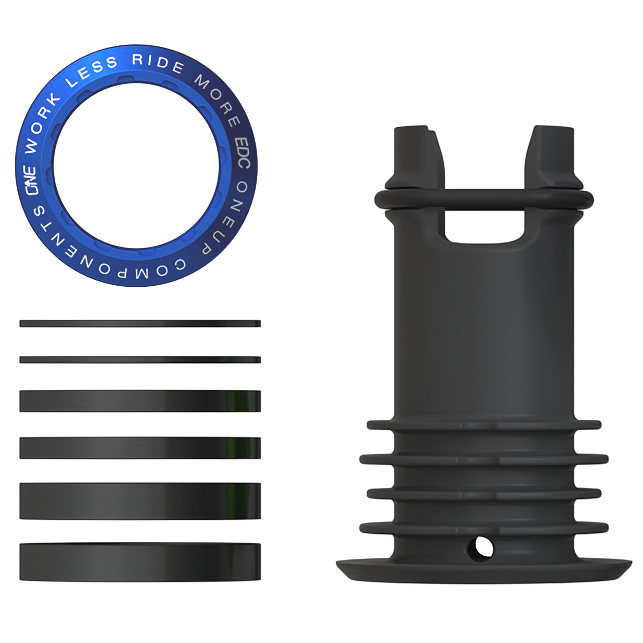 OneUp Components EDC Threaded Top Cap, Dark Blue