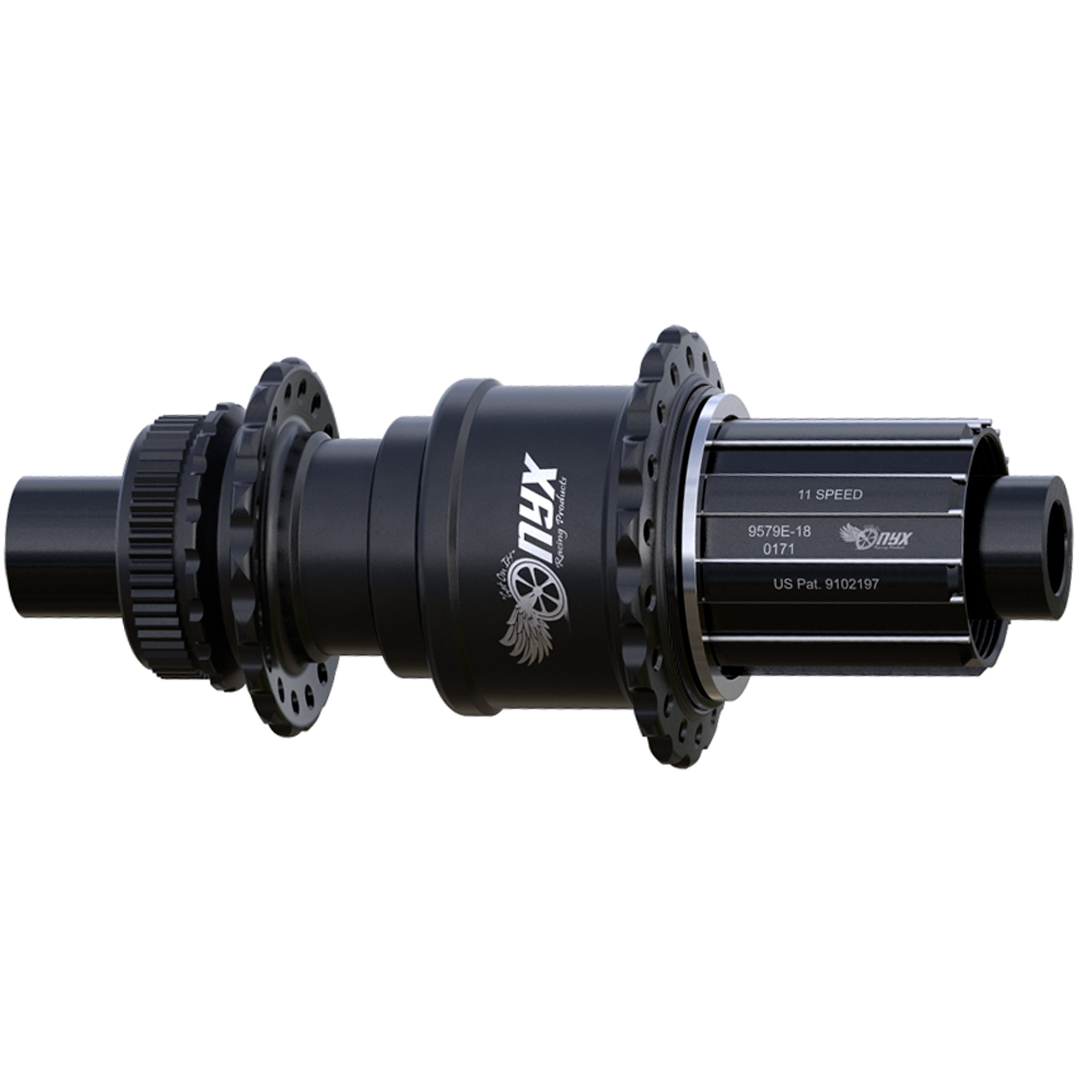 Onyx Racing Vesper R TA Hub, CL 12x142mm HG 28h Matte Blk 