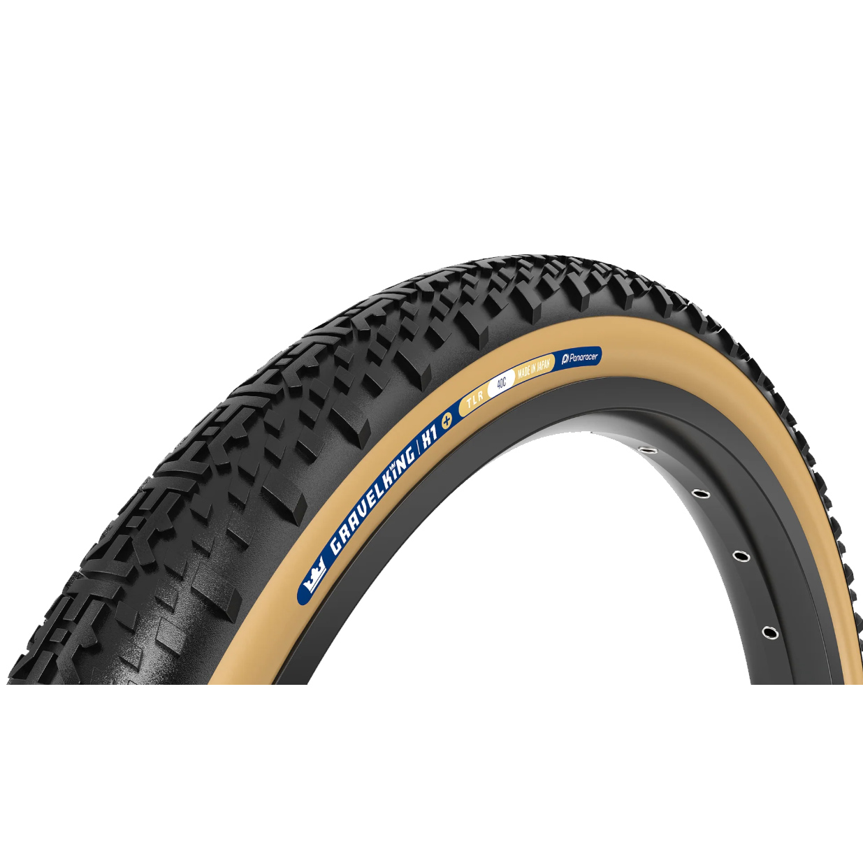 Panaracer GravelKing X1+ Tire, 700x45, TLC, Black/Brown