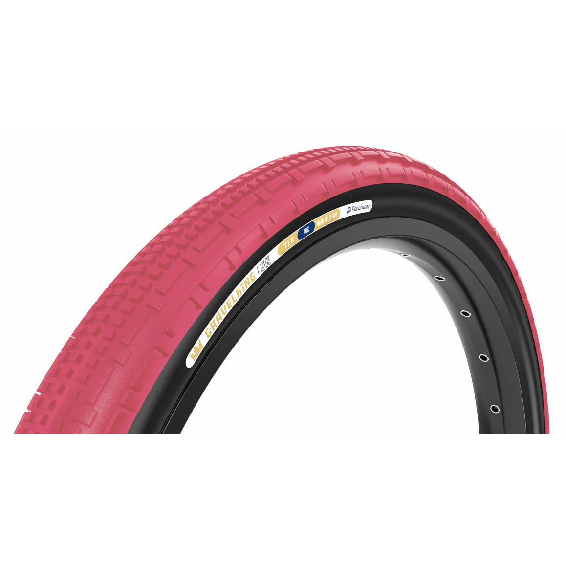 Panaracer GravelKing SK Tire, 700x45, TLC, Cranberry/Black 