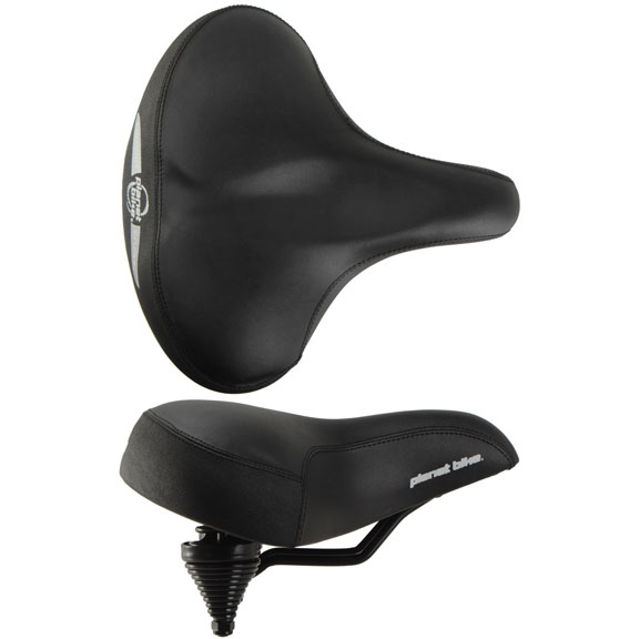 Planet Bike Cruiser Web Spring Saddle, Black